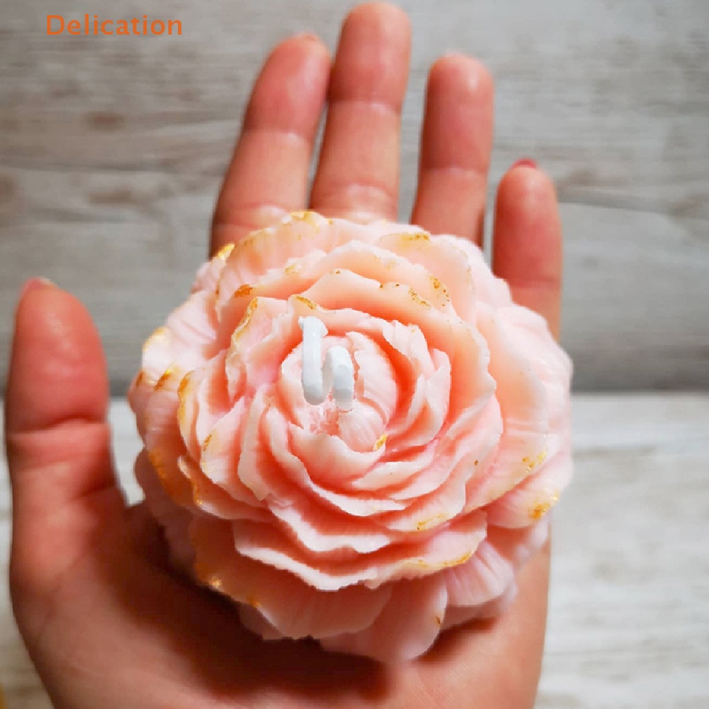 Khuôn Silicone Làm Bánh Hình Hoa Mẫu Đơn Lớn DIY