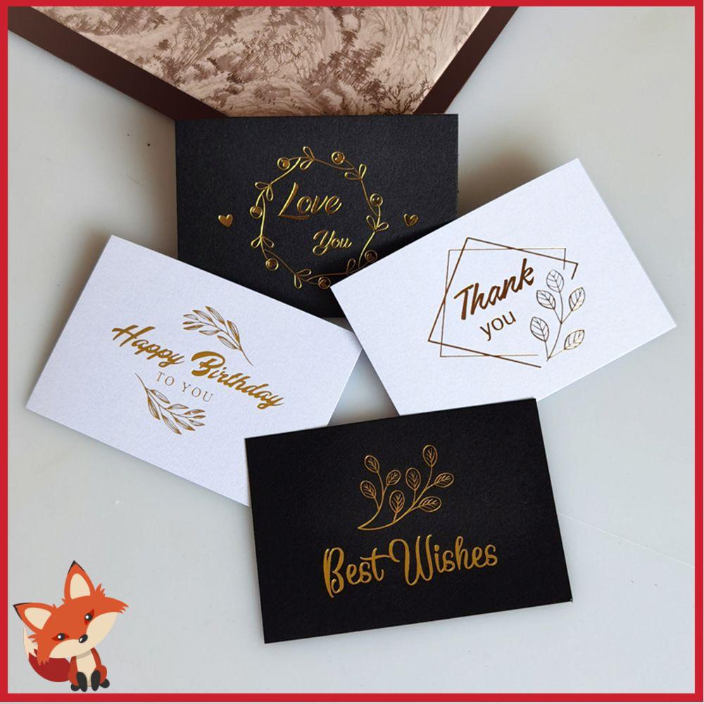 Set 100 Tấm Thẻ Màu Đồng In Chữ Thank You Độc Đáo Trang Trí Tiệc|Tem Chúc Phúc / Nhiều Màu Sắc