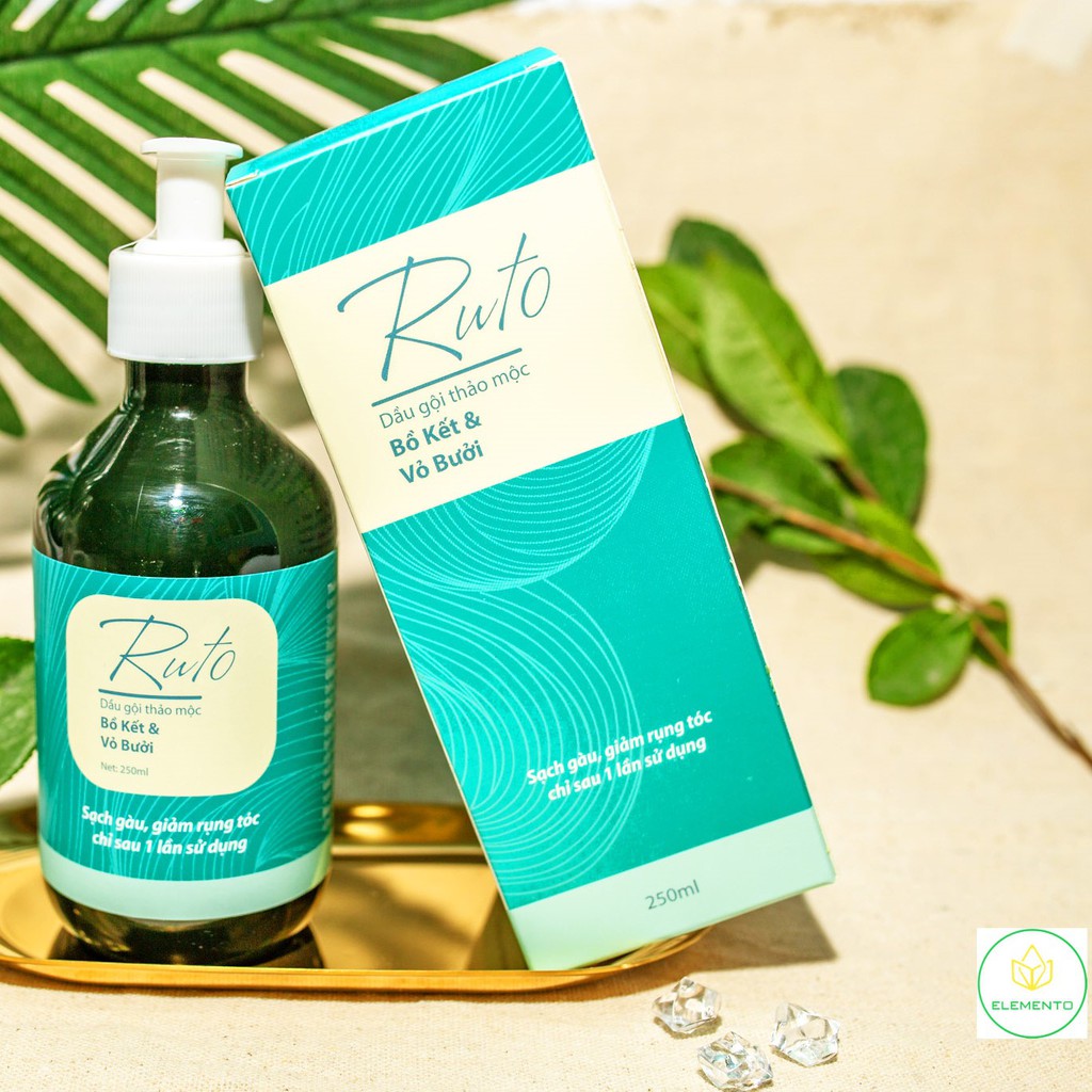 Dầu gội thảo dược RUTO 250mL - Ngăn rụng tóc, kích thích mọc tóc, sạch gàu, KHÔNG Ketoconazole | BigBuy360 - bigbuy360.vn