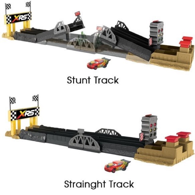 Bộ đường đua vượt cầu Disney Pixar Cars Drag Racing Playset kèm xe Lightning McQueen 95 chính hãng mattel