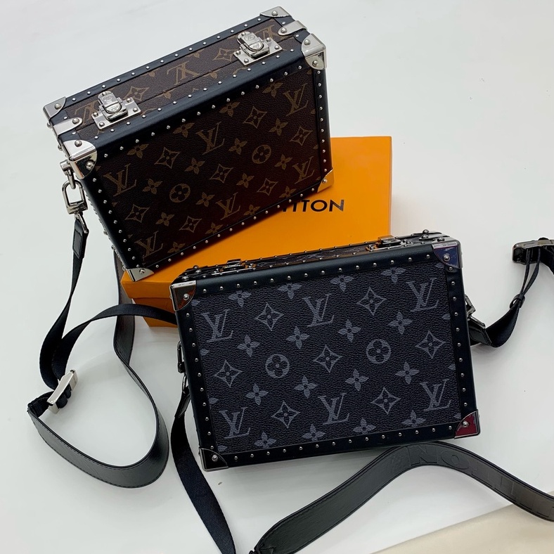 Túi đeo hộp cốp Louis Vuitton vân hoa LA 2022 fullbox
