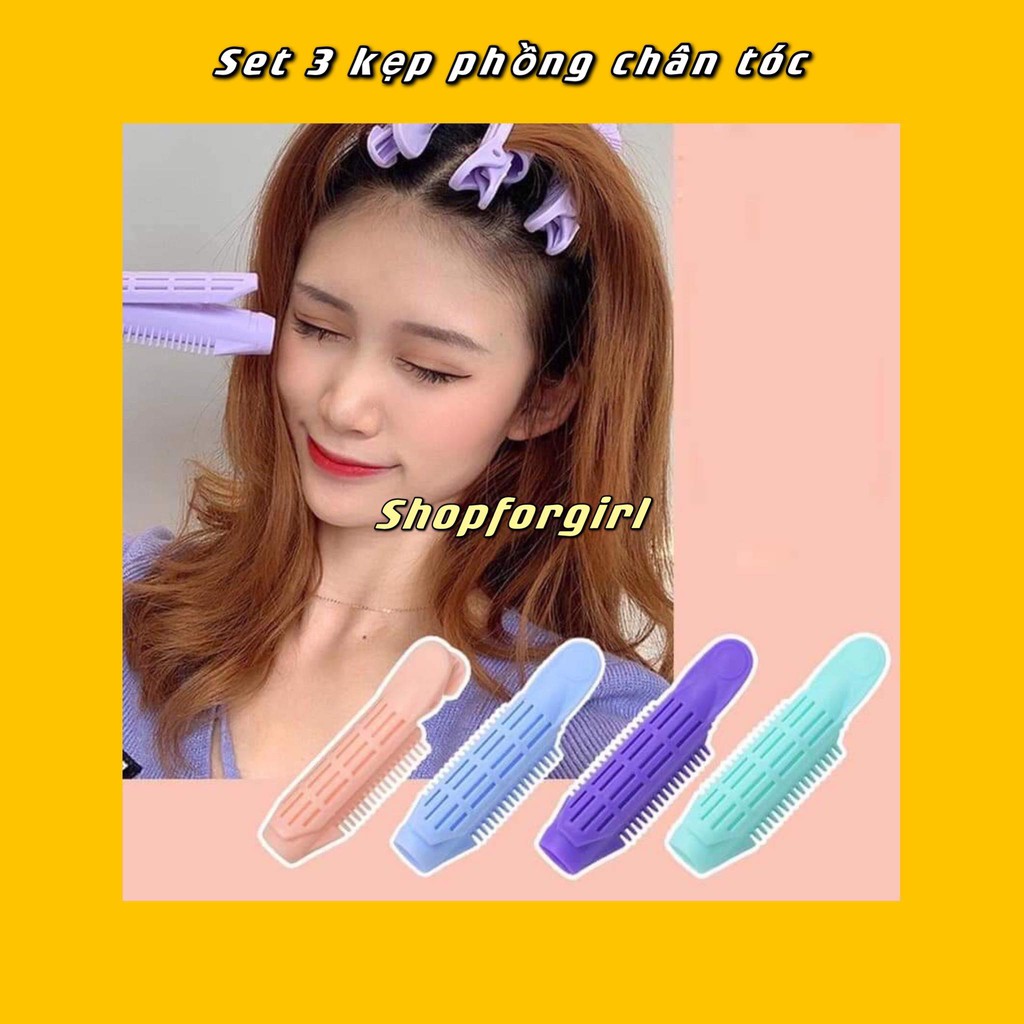 Set 3 kẹp lô uốn làm phồng tóc phong cách ulzzang - SHOPFORGIRL