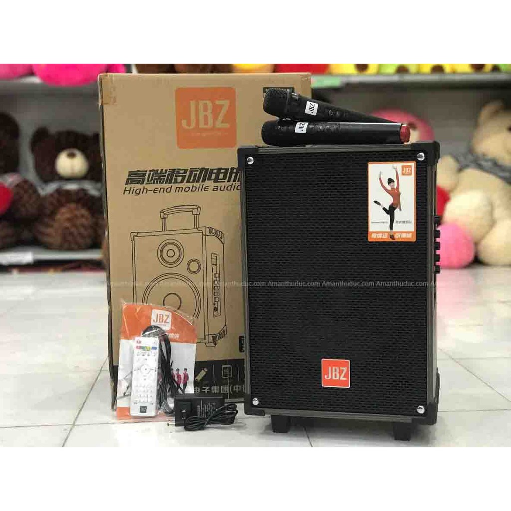 [Tặng 2 Mic ko dây] Loa Kéo Karaoke JBZ107 (3 tấc) - BH 6 tháng | Loa di động JBZ 107