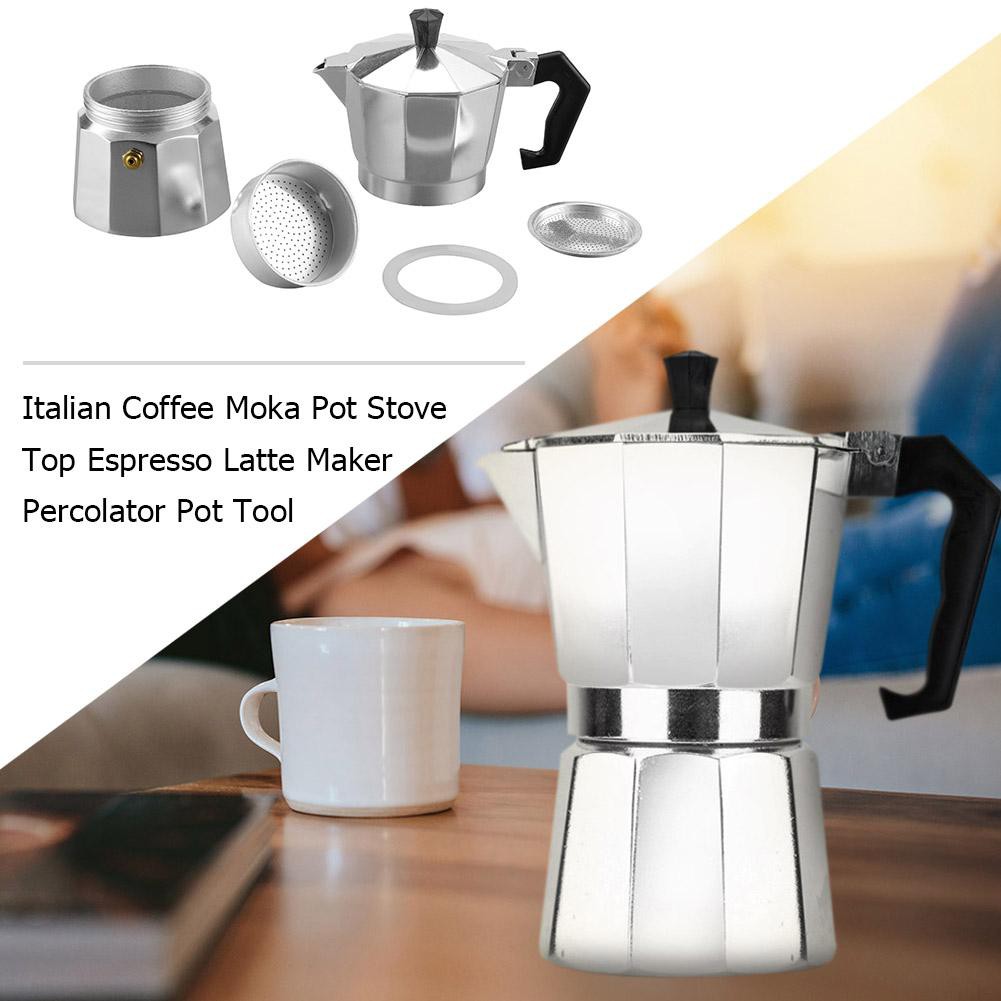 Bình Moka pha cà phê Espresso Latte 3/6/9 cốc 150/300/450ML