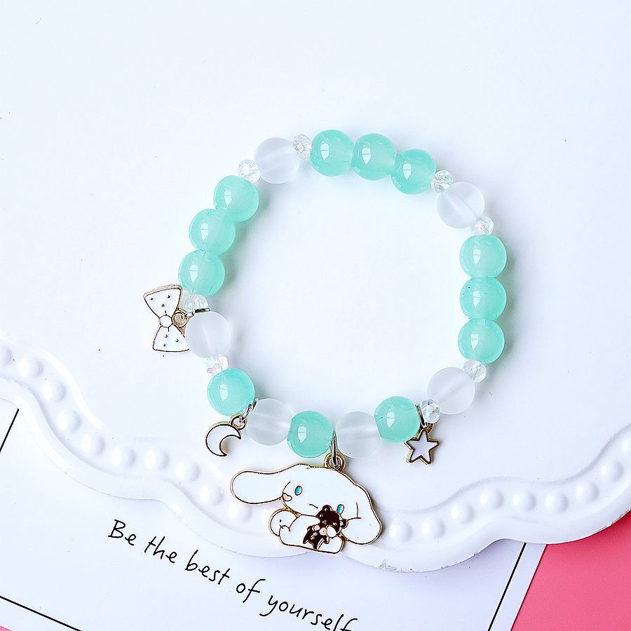 Vòng Tay Nữ Đính Hạt Pha Lê Hình Chú Chó Hoạt Hình Dễ Thương