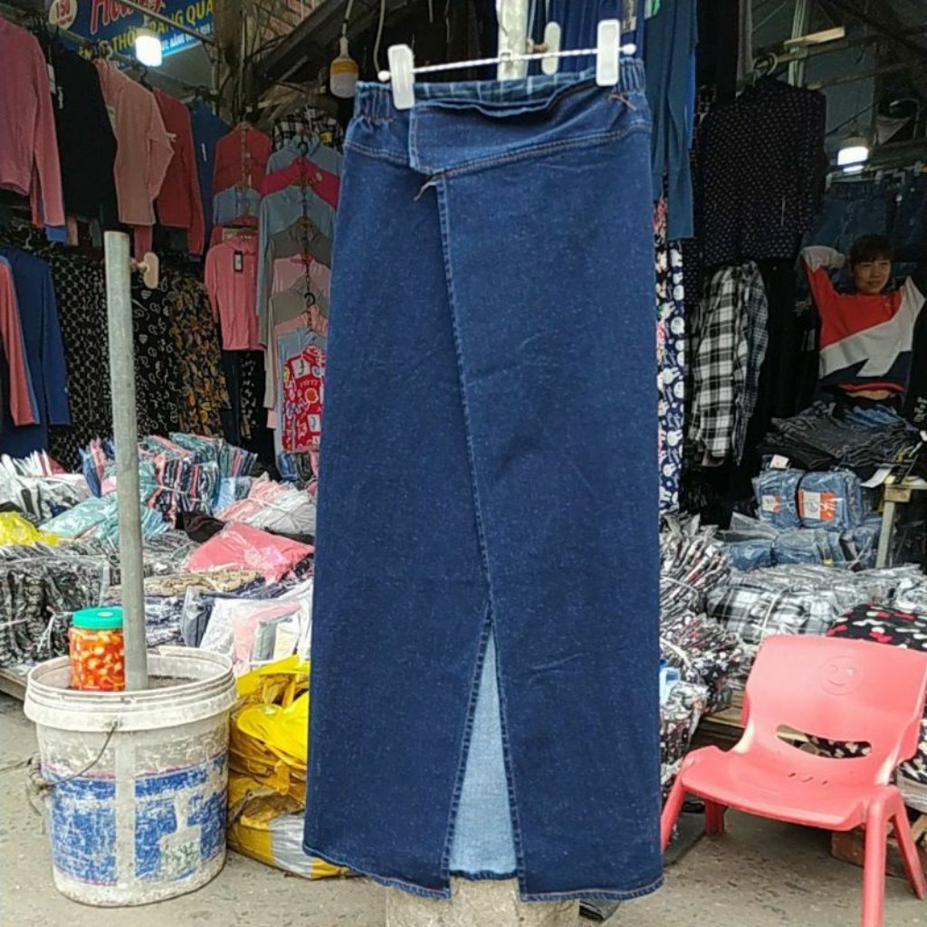 chân váy-quây váy-chống nắng bò nữ chống tia uv chất jean mềm mại co dãn 4 chiều-shop ku thóc | BigBuy360 - bigbuy360.vn