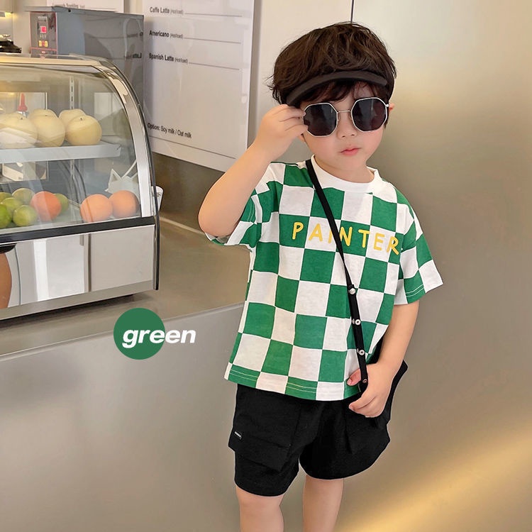 Áo Thun Tay Ngắn Cổ Tròn Dáng Suông Dễ Phối Đồ Thời Trang Hè Phong Cách Hàn Quốc Mới Cho Bé Trai 2022