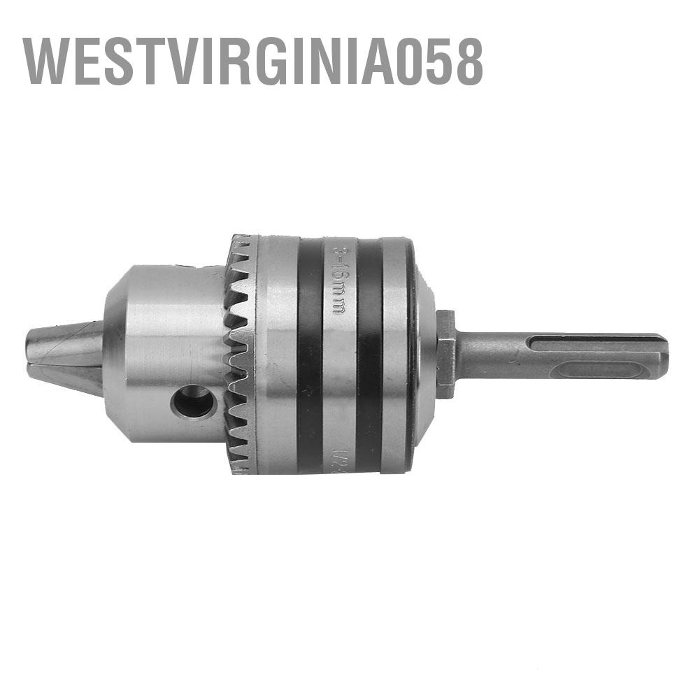 Westvirginia058 Bộ điều hợp Chuck mũi khoan 3.0-16MM 1 / 2-20UNF Loại chìa khóa Máy với chuyển đổi chuôi tròn