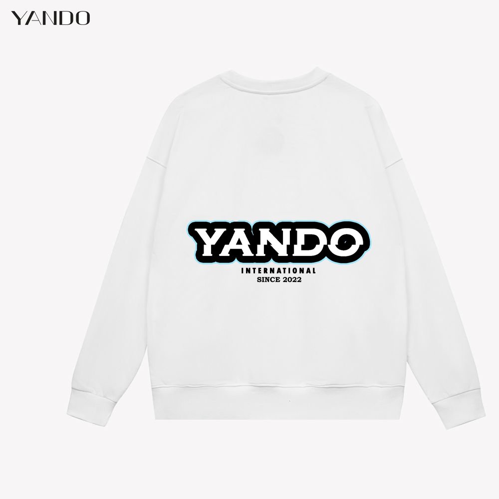 Áo Sweater Form Rộng YANDO OUTFITS P014 In Hình Cotton French Terry 350GSM Local Brand