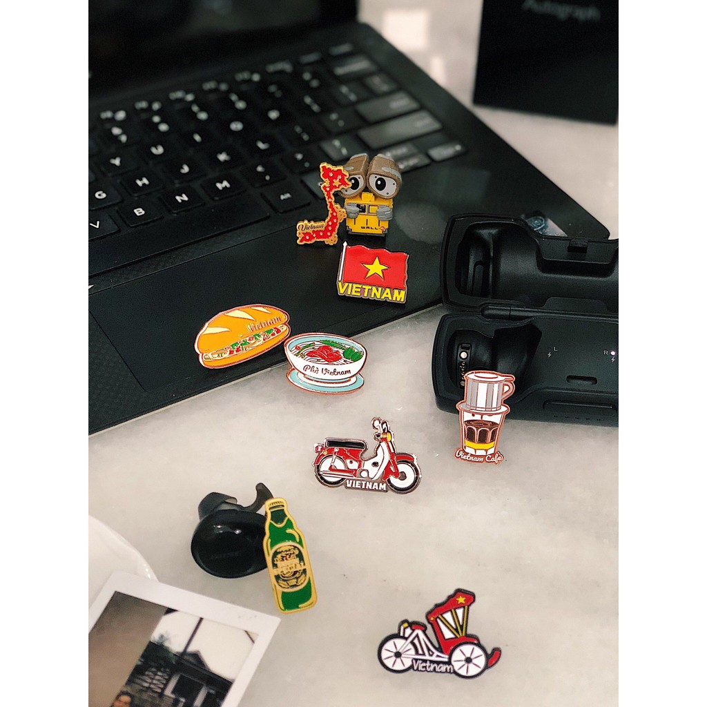 Pin Cài Áo Xích Lô Saigonir-Huy Hiệu-Ghim Cài Áo, Mũ, Balo, Túi Xách-Enamel Pin-Vietnam Souvenir-Quà Lưu Niệm Việt Nam