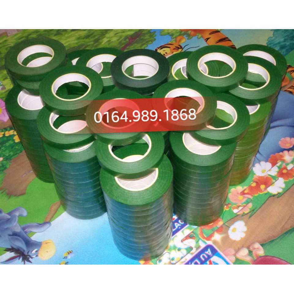 1 Băng keo sáp  dùng cuốn cành, thân hoa giấy, hoa lụa/ thủ công/handmade,