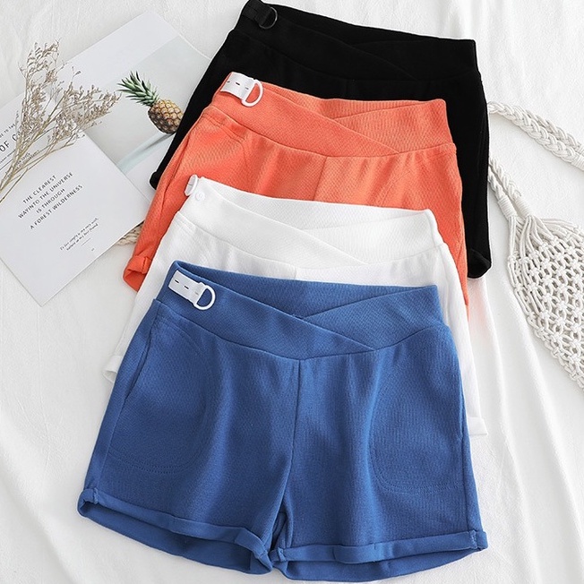 Quần Legging Lưng Thấp An Toàn Phong Cách Hàn Quốc Thời Trang Mùa Hè Cho Mẹ Bầu