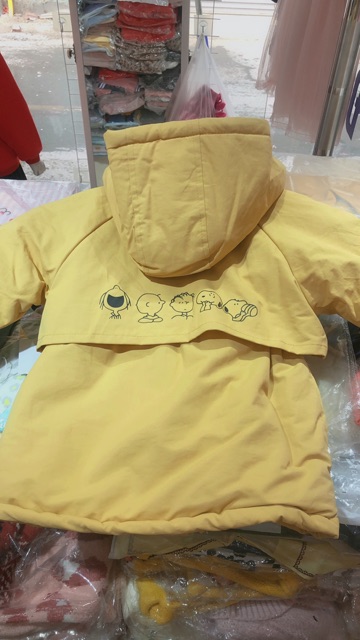 Áo parka lót nỉ ấm cho bé gái