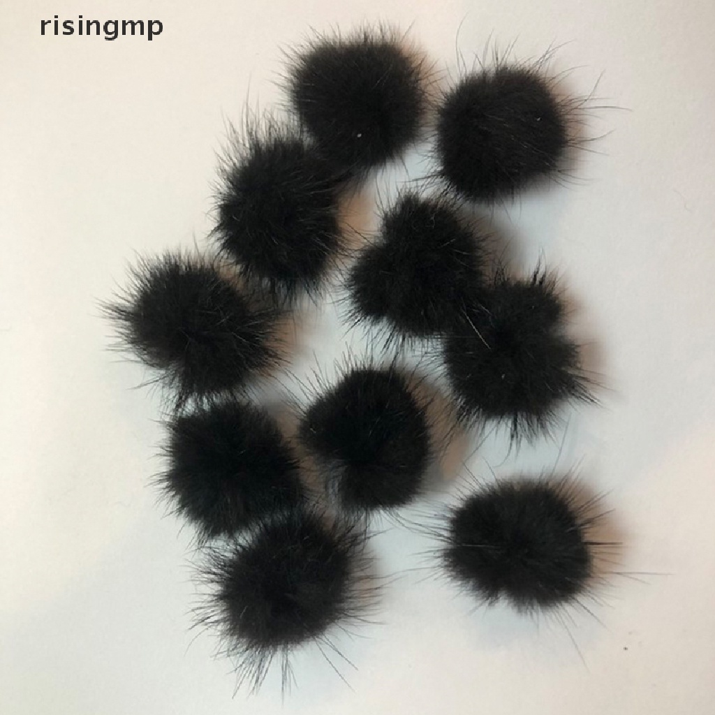 [risingmp] Set 10 Quả Cầu Lông Chồn Giả Mini Trang Trí Móng Tay Nghệ Thuật DIY ♨Nóng Bỏng