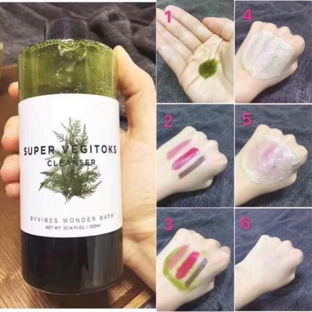 Sữa Rửa Mặt Rau Củ Thải Độc Super Vegitoks Cleanser 200ml