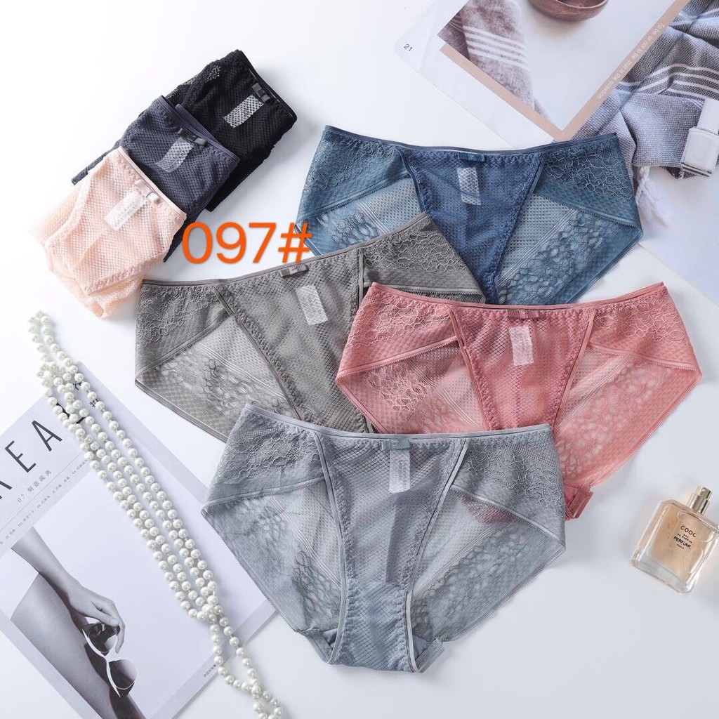 Quần lót nữ Combo 10 chiếc lót ren 097#  Kiểu dáng sexy, chất ren cao cấp.