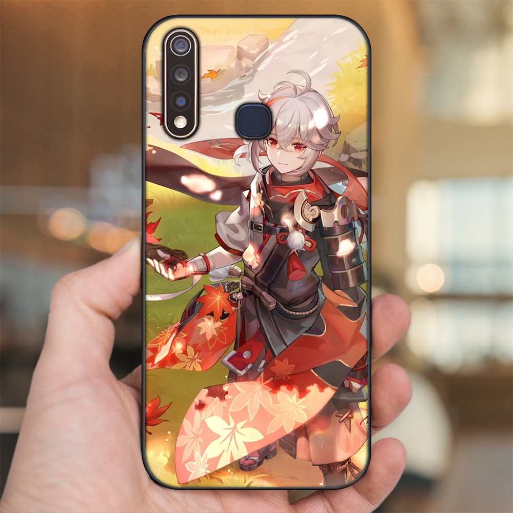 Ốp lưng Vivo Y19 viền đen in hình Kazuha Genshin Impact