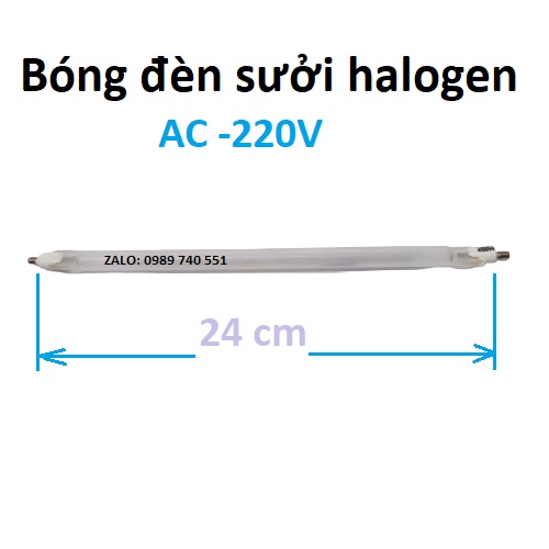 Bóng đèn sưởi -quạt sưởi 300 -400w thẳng 24cm không dây