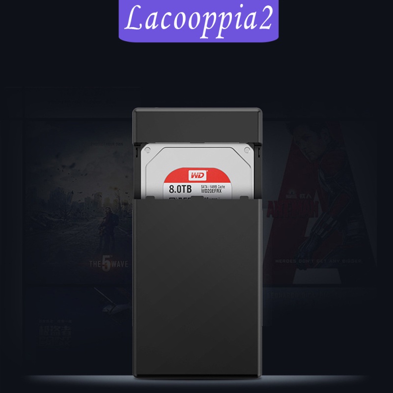 [LACOOPPIA2] ABS External Hard Drive Enclosure 12V Adapter Support UASP for SATA III SSD