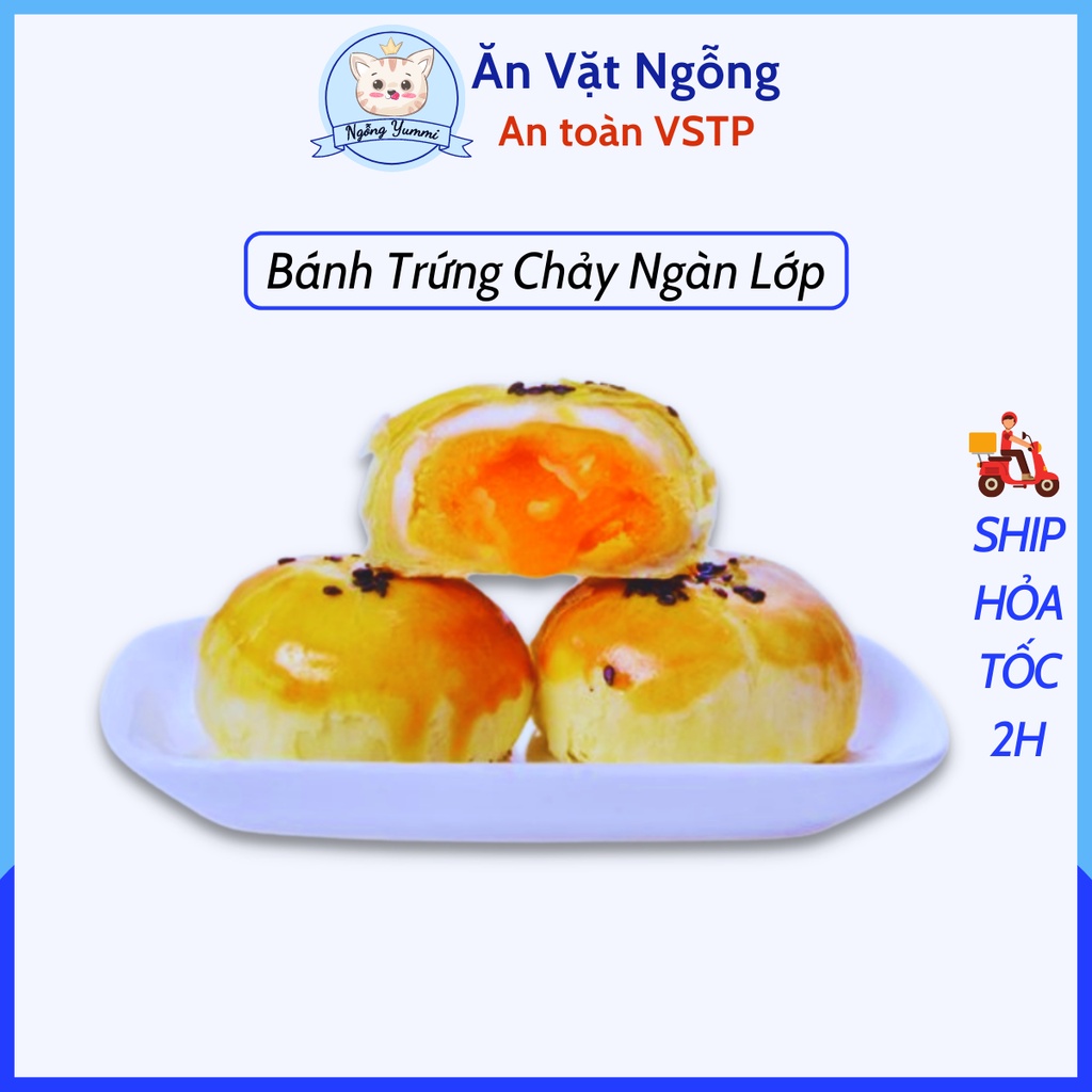 Bánh Trứng Chảy Ngàn Lớp, Bánh Trứng Chảy Đài Loan Ai Debao Nhân Tan Chảy Siêu Ngon (Date Mới)