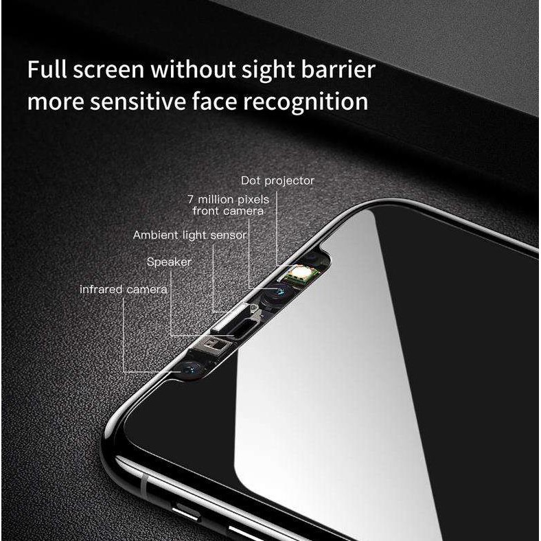 Miếng dán kính cường lực chống nhìn trộm chống dấu vân tay 0.33mm cho iPhone X