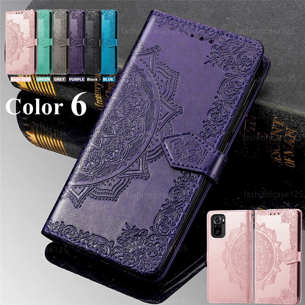 Case For Samsung Galaxy M51 M 51 Phone Case Soft Mandala 3D Leather Shockproof Card Slot Wallet Flip Cover Casing Stand Holder With Lanyard Gift lanyard