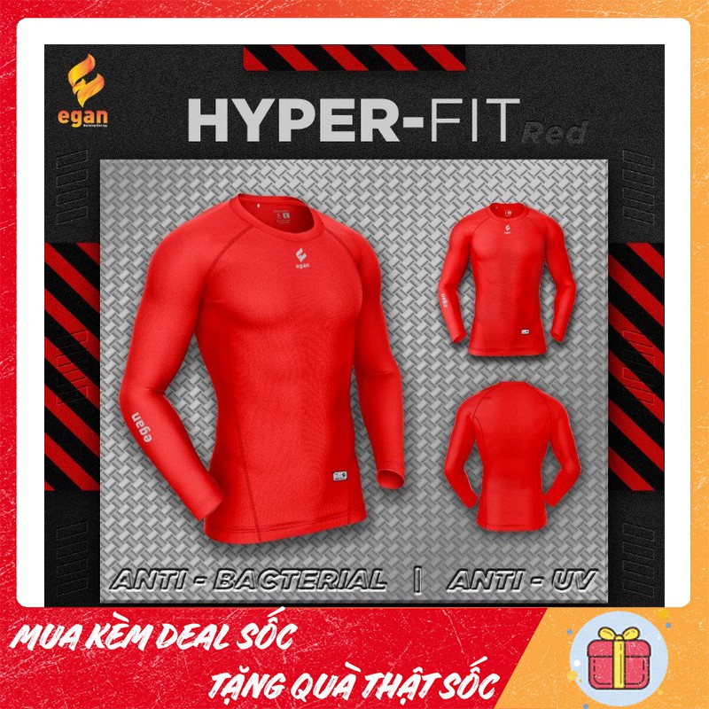 Áo thun tay dài Body Egan Hyper-Fit - Áo giữ nhiệt nam, áo chống nắng đá bóng nam- Kiểu dáng ấn tượng, thấm hút tốt