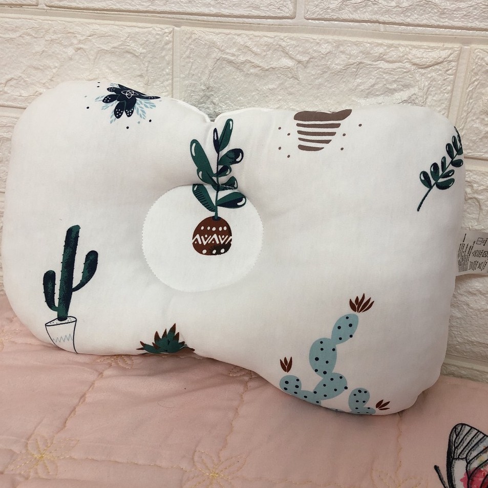 Gối lõm Muslin Tree cao cấp chống móp, méo đầu cho bé sơ sinh