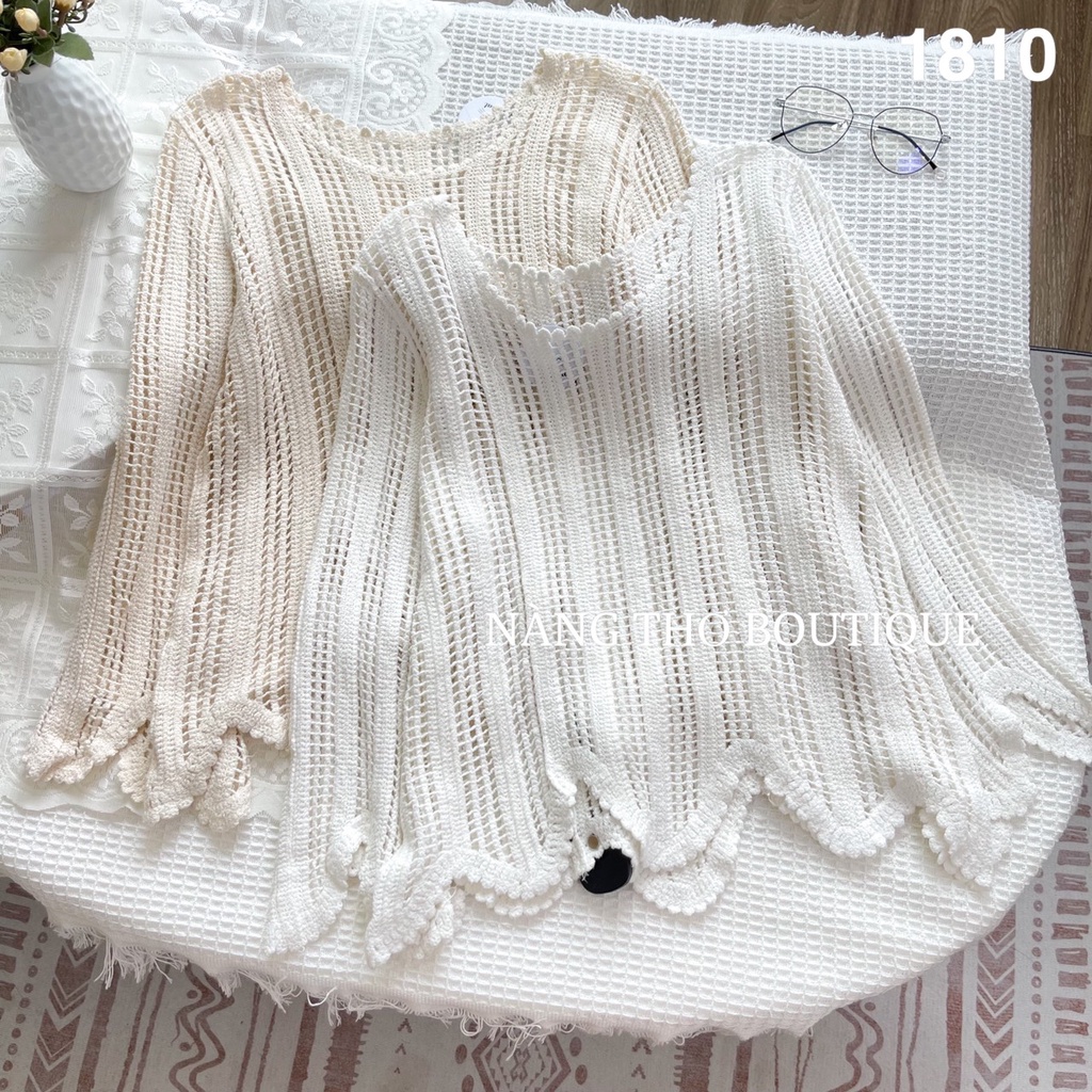 Áo lưới tay dài Ulzzang (ảnh thật shop tự chụp)