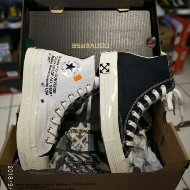 Giày thể thao CV all star chuck taylor OFF WHITE đen trắng