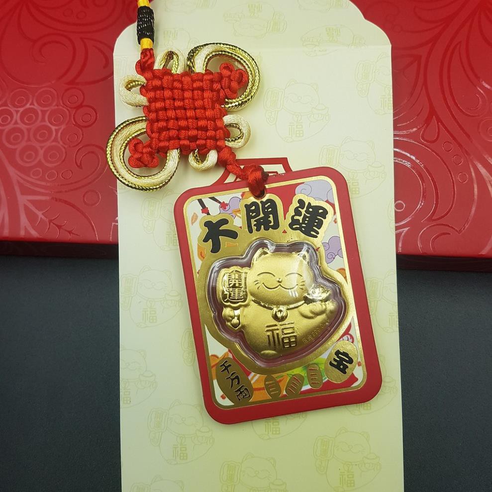 Mèo Thần Tài Vàng Maneki Neko Nhật Bản 24K