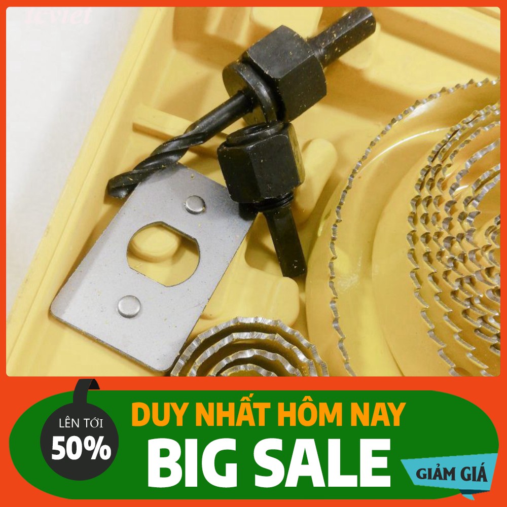 [RẺ VÔ ĐỊCH] MŨI KHOÉT THẠCH CAO, GỖ, NHÔM - BỘ KHOÉT LỖ TRÒN ĐA NĂNG 16 PCS [ẢNH THẬT]