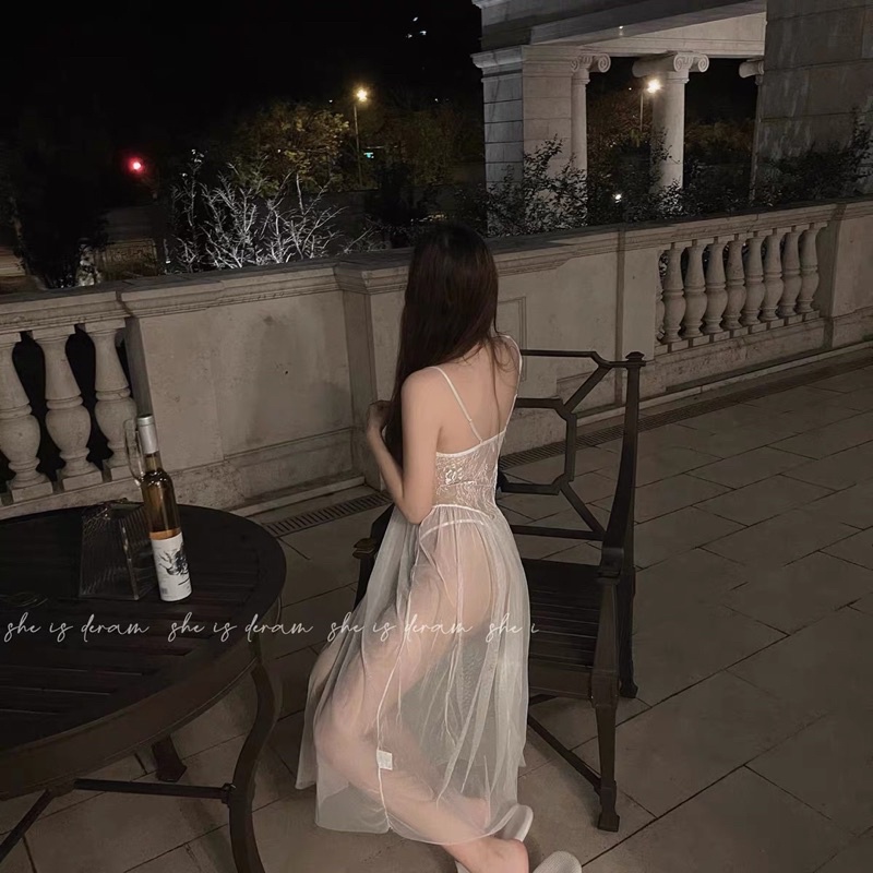 VÁY NGỦ TINH KHIẾT KIỂU PHÁP REN GỢI CẢM NỮ