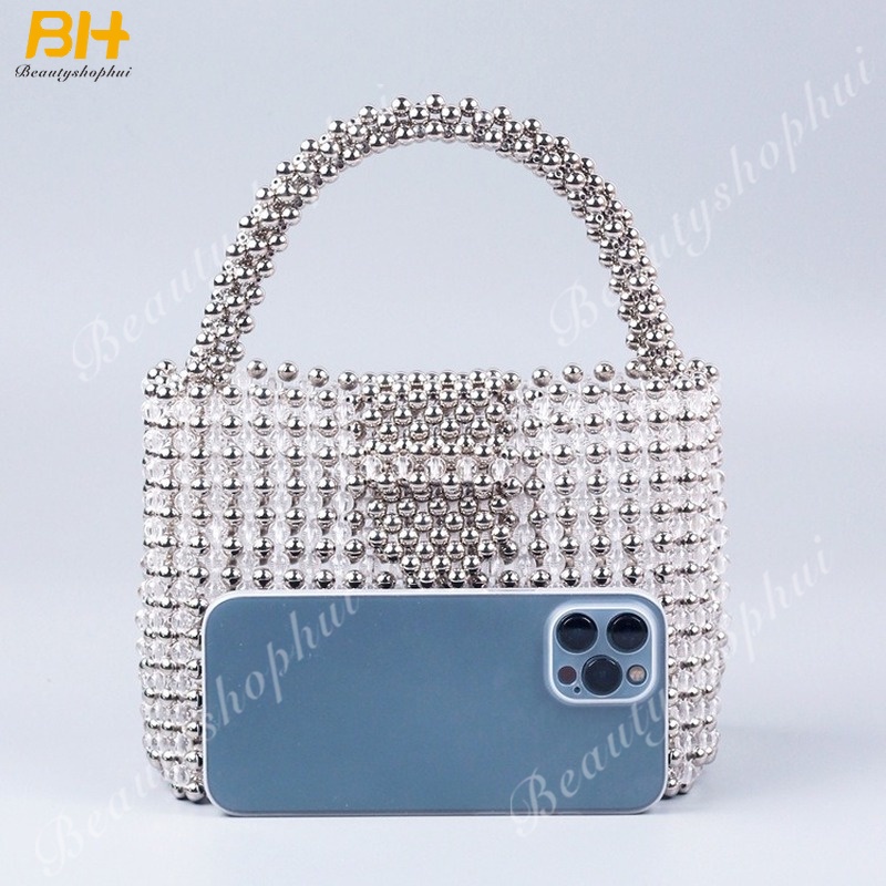 Túi Xách Đính Ngọc Trai Thủ Công Thời Trang 2022 Cho Nữ