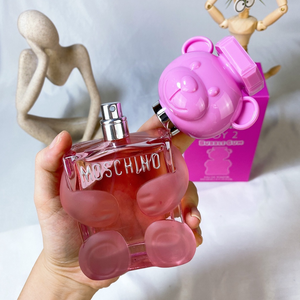 Chai nước hoa Moschino 2021 100ml 2 màu hồng xinh xắn cho nữ