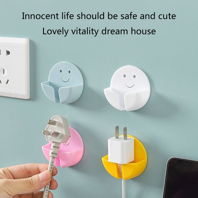 Giá đỡ phích cắm không cần đóng đinh tiện dụng cho nhà bếp/ nhà tắm