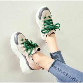 Sneaker Nữ, Giày Thể Thao Ulzzang Nữ Đế Cao 5cm