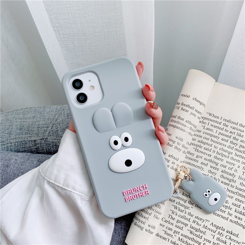 iPhone case iPhone 11 Pro Max / iPhone12 / iPhone X case / iPhone 7 Plus / iPhone 8 / iPhone 6 / iPhone 11 dog pendant anti-drop mobile phone case silicone soft shell