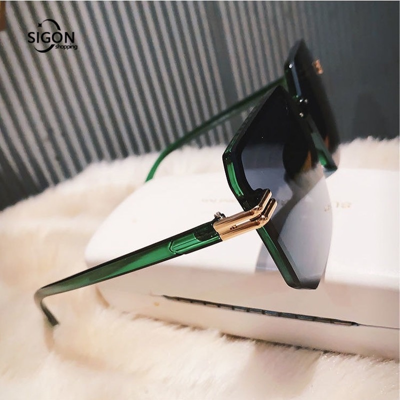 Kính Mát Gọng Vuông Lớn Thời Trang Nam Nữ