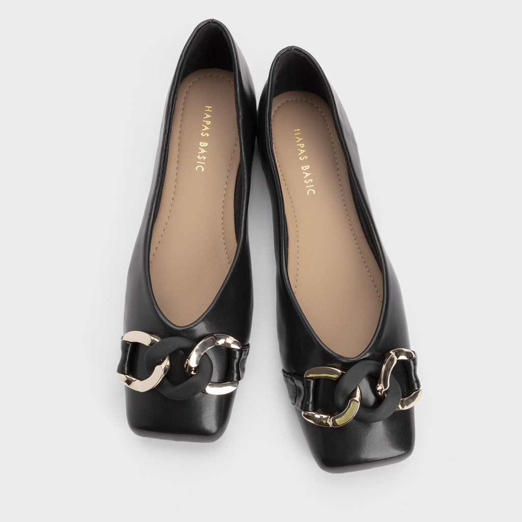 [Mã WABRHP306 giảm 15% đơn 299k] Giày Bệt Nữ Khoá Xích Mũi Vuông HAPAS - GBB146 | BigBuy360 - bigbuy360.vn