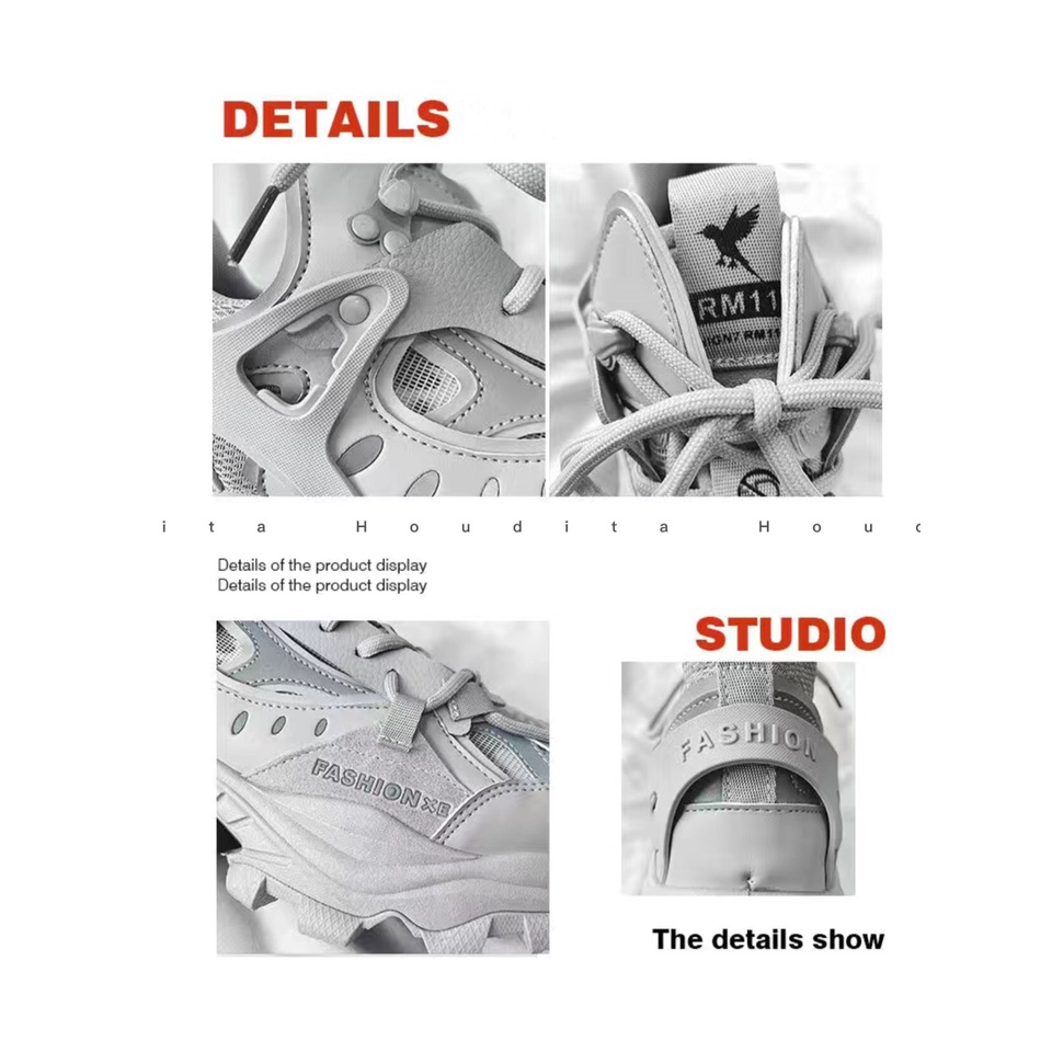 Giày Thể Thao Nam Sneaker Tăng Chiều Cao Cổ Cao Nam - HOUDITA - C-BT24