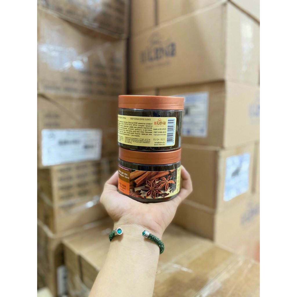 Tẩy da chết chiết xuất quế hồi và cafe chính hãng