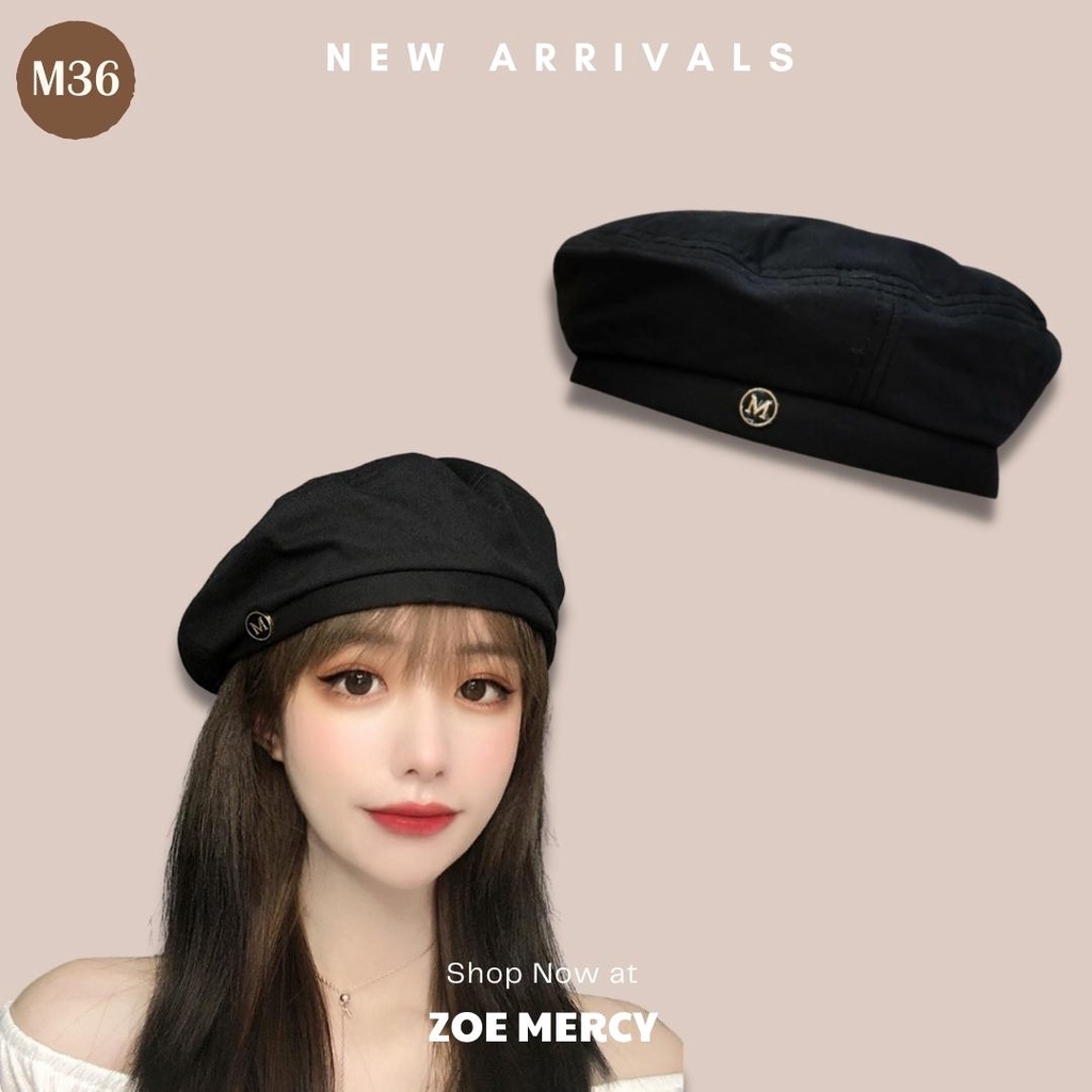 [ORDER]- Nón/Mũ nồi vải chữ M phong cách Ulzzang(M36)
