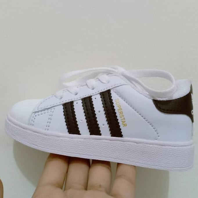 Giày Thể Thao Adidas Superstar Phối Sọc Trắng Đen Size 25 35-26 0512 Cho Bé