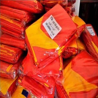 Cờ Tổ Quốc vải phi bóng dầy dặn 0.8x1m2