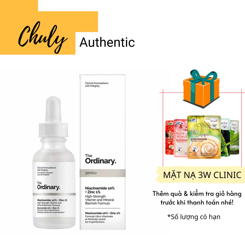 Tinh chất The Ordinary Niacinamide 10% + Zinc 1%
