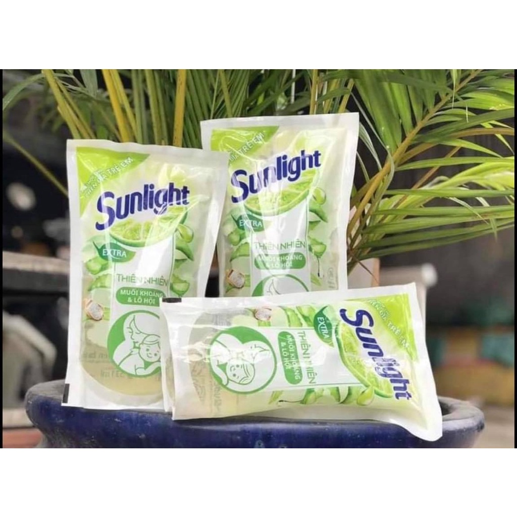 💗💗(550g) Nước rửa chén Sunlight muối khoáng và lô hội