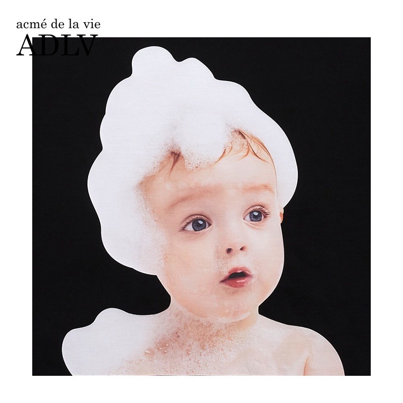 Áo Thun ADLV Hình Bé Xà Phòng Baby Face Bubble Tay Lỡ Form Rộng - HOT TREND 2022