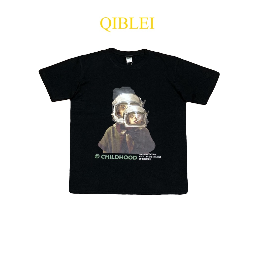 Áo Thun Unisex Ngắn Tay Rộng Rãi - QIBLEI