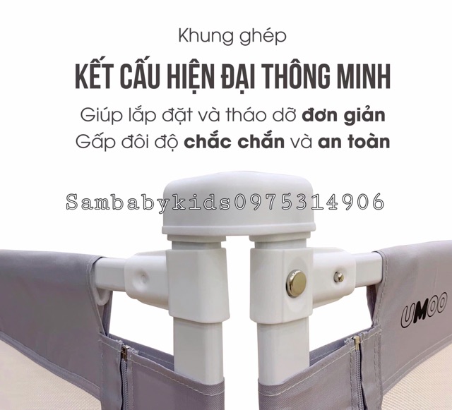 Thanh Chắn Giường Quây Giường Cao Cấp UMOO Mẫu Mới